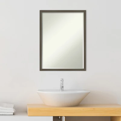 Amanti Art Svelte Petite Bevel Wood Bathroom Wall Mirror 6 Amanti Art Svelte Petite Bevel Wood Bathroom Wall Mirror - Image 4