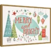 23" X 16" Merry And Bright Christmas Tree By Janelle Penner Framed Canvas Wall Art - Amanti Art -Amanti Art GUEST 9189f387 d5a4 4a3d b4df c9d0de85bf27