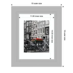 Amanti Art Brushed Sterling Silver Wood Picture Frame -Amanti Art GUEST 9191f928 4d92 4ce4 ab98 10214e245bd0