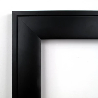 40" X 28" Non-Beveled Nero Wood Bathroom Wall Mirror Black - Amanti Art 4 40" X 28" Non-Beveled Nero Wood Bathroom Wall Mirror Black - Amanti Art - Image 2