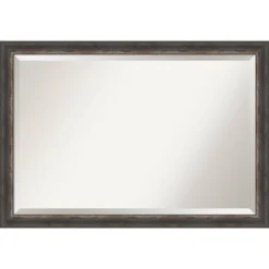 Bark Rustic Framed Bathroom Vanity Wall Mirror Charcoal - Amanti Art 30 Bark Rustic Framed Bathroom Vanity Wall Mirror Charcoal - Amanti Art -Amanti Art GUEST 9268cb57 c4de 4399 aef2 035e18f19f6c