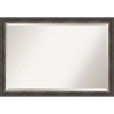 Bark Rustic Framed Bathroom Vanity Wall Mirror Charcoal - Amanti Art 16 Bark Rustic Framed Bathroom Vanity Wall Mirror Charcoal - Amanti Art - Image 14