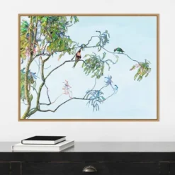 30" X 22" Eucalyptus Tree By Urban Road Framed Canvas Wall Art Light Brown - Amanti Art -Amanti Art GUEST 9277c491 e9ee 4587 838f 7affd1189790