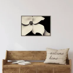 23" X 16" Dogwood Flower By Gary Horsfall Framed Canvas Wall Art - Amanti Art -Amanti Art GUEST 9549ae19 171f 40ab 89ef 7d564345c28b