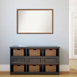 38" X 26" Non-Beveled Antique Bronze Wood Wall Mirror - Amanti Art: Rectangular, Includes Mounting Hardware -Amanti Art GUEST 981acc9f 7997 4670 b06e 77be9f1f8d76