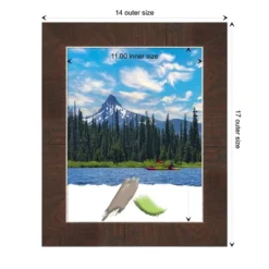 Amanti Art Wildwood Brown Narrow Picture Frame -Amanti Art GUEST 989dfabd 0d6a 4fe7 9902 cf2ace25f5e3