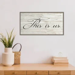 26" X 14" Family Inspiration I By Alicia Ludwig Framed Canvas Wall Art Gray Wash - Amanti Art -Amanti Art GUEST 98bf4190 a60f 4cb2 b802 608ff9e8d2fe