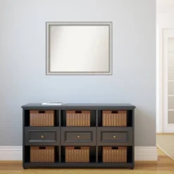 31" X 25" Non-Beveled Salon Silver Narrow Wall Mirror - Amanti Art 13 31" X 25" Non-Beveled Salon Silver Narrow Wall Mirror - Amanti Art -Amanti Art GUEST 993cc648 da7e 4664 bc51 fdbf509c45ce