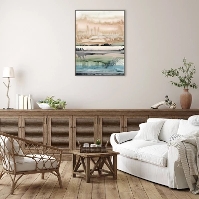 32" X 42" Mesa Horizon Strata II By Grace Popp Framed Canvas Wall Art Print - Amanti Art 5 32" X 42" Mesa Horizon Strata II By Grace Popp Framed Canvas Wall Art Print - Amanti Art - Image 3