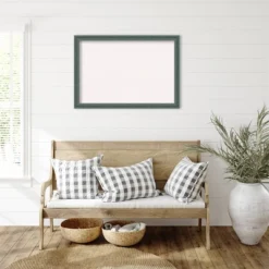 Amanti Art 39"x27" Upcycled Wood Frame White Cork Board Teal/Gray : Wall Mounted, Bulletin Board -Amanti Art GUEST 9b9c2d48 d5ec 4308 bc02 6738aabe9b47