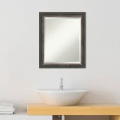 Bark Rustic Framed Bathroom Vanity Wall Mirror Charcoal - Amanti Art 24 Bark Rustic Framed Bathroom Vanity Wall Mirror Charcoal - Amanti Art -Amanti Art GUEST 9c32d2b6 a336 4cfe a40f 493baf1d3e75