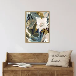 18" X 24" Floral Symphony I By Eva Watts Framed Canvas Wall Art - Amanti Art -Amanti Art GUEST 9ccbf8e1 4775 4ccb 98dd 1d45daa17bf7