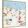30" X 30" Summer Confetti III By Emma Scarvey Framed Canvas Wall Art Print - Amanti Art