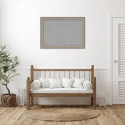 41"x29" Framed Magnetic Board Fleur Champagne Silver - Amanti Art: Real Wood, Wall-Mounted, Metal Presentation Board 14 41"x29" Framed Magnetic Board Fleur Champagne Silver - Amanti Art: Real Wood, Wall-Mounted, Metal Presentation Board -Amanti Art GUEST 9dd2768d 5967 4f9e 8120 5e09f800244a