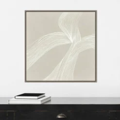 22" X 22" On The Same Wavelength II By Isabelle Z Framed Canvas Wall Art Gray Wash - Amanti Art -Amanti Art GUEST 9eb6d918 e66a 45cb b357 45e97f5ee8a9