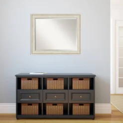 33" X 27" Regal Birch Framed Wall Mirror Cream - Amanti Art -Amanti Art GUEST 9f5bd8a5 f6f0 47ee bde1 ff3a596c4b9b