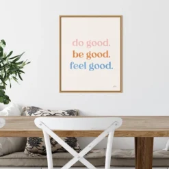 16" X 20" Do Good By Laura Marshall Framed Canvas Wall Art Light Brown - Amanti Art -Amanti Art GUEST a008e8a0 41ae 41a5 91e0 caaf4ac3b30e