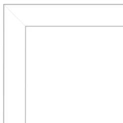 30" X 30" Non-Beveled Wedge White Bathroom Wall Mirror - Amanti Art -Amanti Art GUEST a035c27f 2da8 4d80 8f1c 40b3ca308d9b