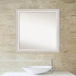 31" X 31" Non-Beveled Trio White Wash Silver Bathroom Wall Mirror - Amanti Art 14 31" X 31" Non-Beveled Trio White Wash Silver Bathroom Wall Mirror - Amanti Art -Amanti Art GUEST a0495865 a09d 44af af31 ca5dfcc5a815