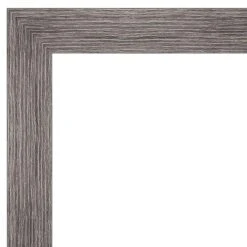 Amanti Art Pinstripe Plank Grey Narrow Picture Frame