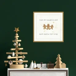 16" X 16" Christmas Cuties VII Gingerbread By Pela Studio Framed Canvas Wall Art - Amanti Art -Amanti Art GUEST a24570a6 50bf 4e07 9192 d0937ad0359e