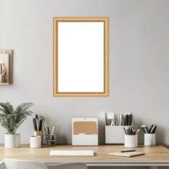 Amanti Art Salon Scoop Gold Framed Dry Erase Magnetic Board -Amanti Art GUEST a24a351c 401e 4ab8 9a8d 1e304ff185f5