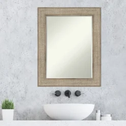 Amanti Art Trellis Silver Petite Bevel Wood Bathroom Wall Mirror 30 X 24 In. 16 Amanti Art Trellis Silver Petite Bevel Wood Bathroom Wall Mirror 30 X 24 In. -Amanti Art GUEST a262072a ed99 4071 bfb6 c9debb39f495