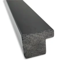 40" X 29" Non-Beveled Bathroom Wall Mirror Jet Black - Amanti Art