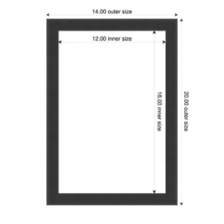 Amanti Art Mezzanotte Black Framed Dry Erase Magnetic Board -Amanti Art GUEST a426d6e8 cbfd 4b3d a269 f4cdcdb6431c