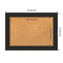 Amanti Art Accent Bronze Narrow Framed Corkboard, Natural Cork -Amanti Art GUEST a468f417 bf8a 4c06 bdfa ec930149952f