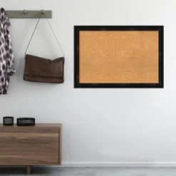 Amanti Art Grand Black Narrow Framed Corkboard, Natural Cork -Amanti Art GUEST a64e4a01 8614 4835 b9ff bde46f3a8012