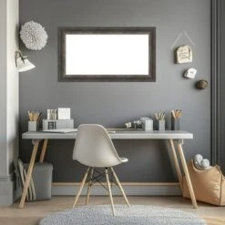 Amanti Art Bark Rustic Char Narrow Framed Dry Erase Magnetic Board -Amanti Art GUEST a6c693ec f18d 4952 bd59 8ef8d22e623c