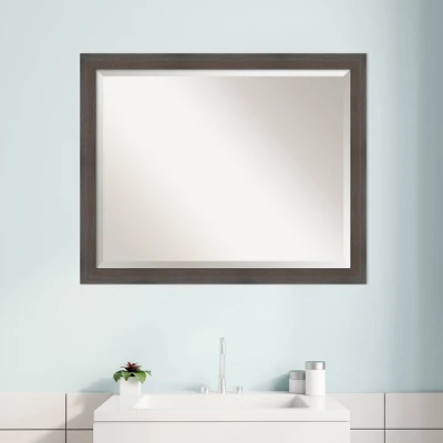 Hardwood Narrow Framed Bathroom Vanity Wall Mirror - Amanti Art 9 Hardwood Narrow Framed Bathroom Vanity Wall Mirror - Amanti Art - Image 7