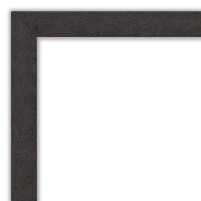 42" X 31" Non-Beveled Rustic Plank Espresso Narrow Bathroom Wall Mirror - Amanti Art 4 42" X 31" Non-Beveled Rustic Plank Espresso Narrow Bathroom Wall Mirror - Amanti Art - Image 2