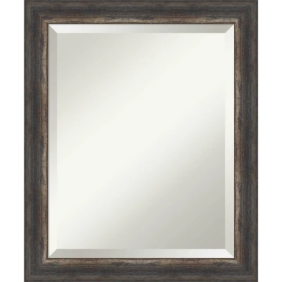 Bark Rustic Framed Bathroom Vanity Wall Mirror Charcoal - Amanti Art 12 Bark Rustic Framed Bathroom Vanity Wall Mirror Charcoal - Amanti Art - Image 10