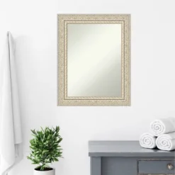 24" X 30" Non-Beveled Fair Baroque Wood Bathroom Wall Mirror Cream - Amanti Art 14 24" X 30" Non-Beveled Fair Baroque Wood Bathroom Wall Mirror Cream - Amanti Art -Amanti Art GUEST a7c01b64 f26f 4f74 b664 e083e60e8b77