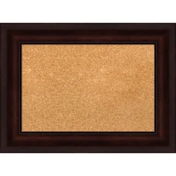 Amanti Art Coffee Bean Brown Framed Corkboard, Natural Cork -Amanti Art GUEST aa514595 7c00 4f80 bd2c 0cddadae89a9
