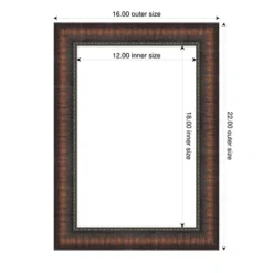 Amanti Art Caleb Brown Framed Dry Erase Magnetic Board -Amanti Art GUEST ab148d75 ffc9 459c 9cec 472dd428cd68