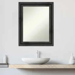 Rustic Pine Non-Beveled Wood Bathroom Wall Mirror Wall Mirror 19 Rustic Pine Non-Beveled Wood Bathroom Wall Mirror Wall Mirror -Amanti Art GUEST abe86960 b0a7 4f85 be20 673d472e065c