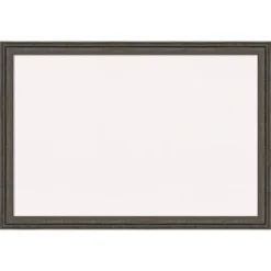 39"x27" Upcycled Wood Frame White Cork Board Brown/Gray - Amanti Art -Amanti Art GUEST ac511869 b20b 4de8 9900 7eba67205416