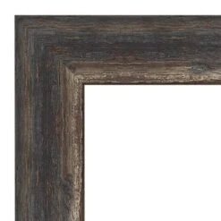 25" X 25" Bark Rustic Char Framed Wall Mirror Brown - Amanti Art -Amanti Art GUEST ad37e287 c17a 42a5 bf4b 08c3aced4b76 2