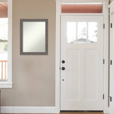 22" X 28" Non-Beveled Rustic Plank Gray Narrow Wall Mirror - Amanti Art 9 22" X 28" Non-Beveled Rustic Plank Gray Narrow Wall Mirror - Amanti Art - Image 7