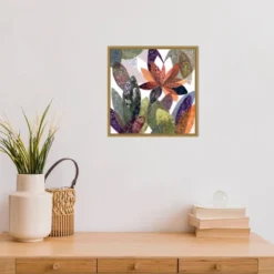 16" X 16" Melodia Otonal By Daniela Fedele Framed Canvas Wall Art - Amanti Art -Amanti Art GUEST b0157b8f a3df 42d2 a65d 0ae585826eee