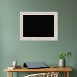 34"x26" Opera Wood Frame Black Cork Board Off-White - Amanti Art -Amanti Art GUEST b3240f7a 26a0 4b32 af88 b3e38373b254