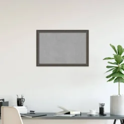 39"x27" Upcycled Framed Magnetic Board Brown/Gray - Amanti Art -Amanti Art GUEST b4a6ed07 5087 433b bc13 cacc8b7041bc