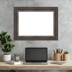 Amanti Art Alta Brown Grey Framed Dry Erase Magnetic Board -Amanti Art GUEST b4aa95af 5bf7 4544 bf04 1983d483564f