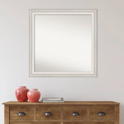 31" X 31" Non-Beveled Trio White Wash Silver Bathroom Wall Mirror - Amanti Art 8 31" X 31" Non-Beveled Trio White Wash Silver Bathroom Wall Mirror - Amanti Art - Image 6