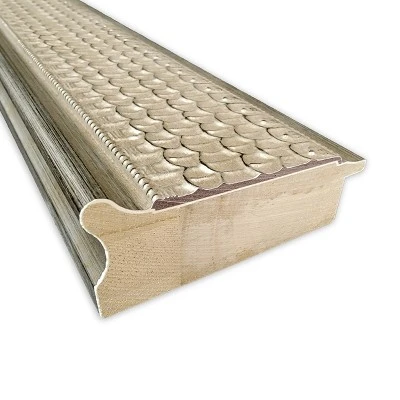 Amanti Art Trellis Silver Petite Bevel Wood Bathroom Wall Mirror 30 X 24 In. 4 Amanti Art Trellis Silver Petite Bevel Wood Bathroom Wall Mirror 30 X 24 In. - Image 2