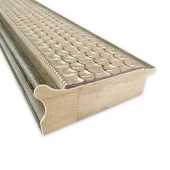 42" X 30" Beveled Trellis Silver Wood Wall Mirror - Amanti Art: Large Rectangular, No Assembly Required