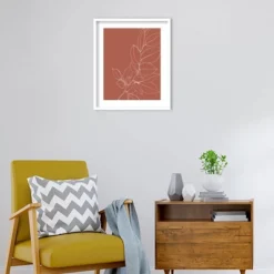 21" X 25" Warm Magnolia Branch II By Karyn Panganiban Wood Framed Wall Art Print - Amanti Art -Amanti Art GUEST b74a1158 8e16 4dd9 8aca 9e61b8281a4d